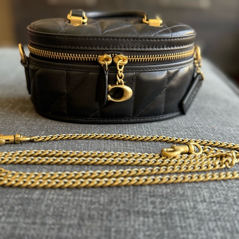 Coach Black Quilted Leather Bag